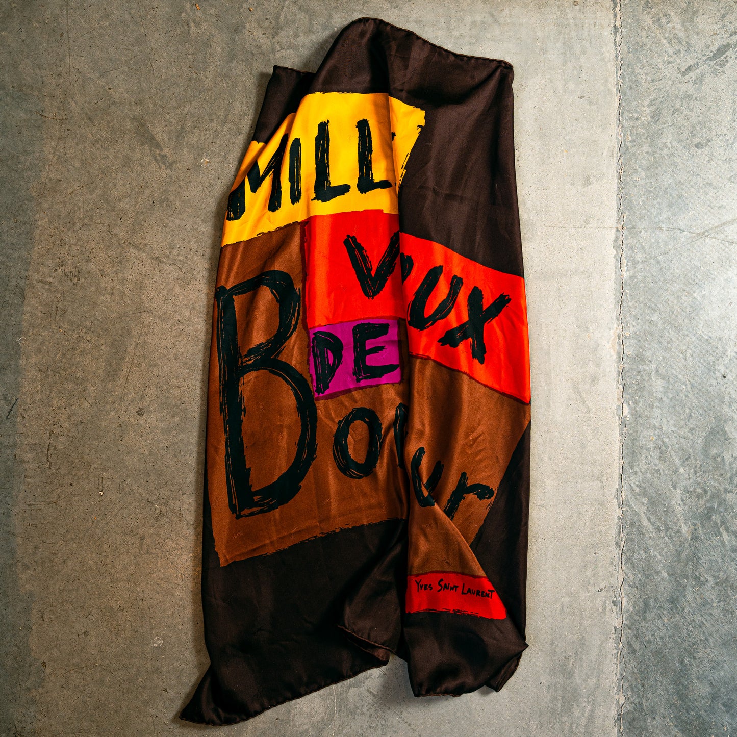 90s Silk YVES SAINT LAURENT SCARF