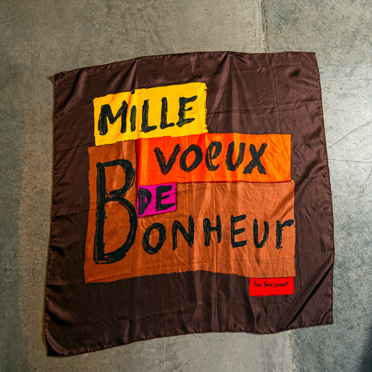 90s Silk YVES SAINT LAURENT SCARF