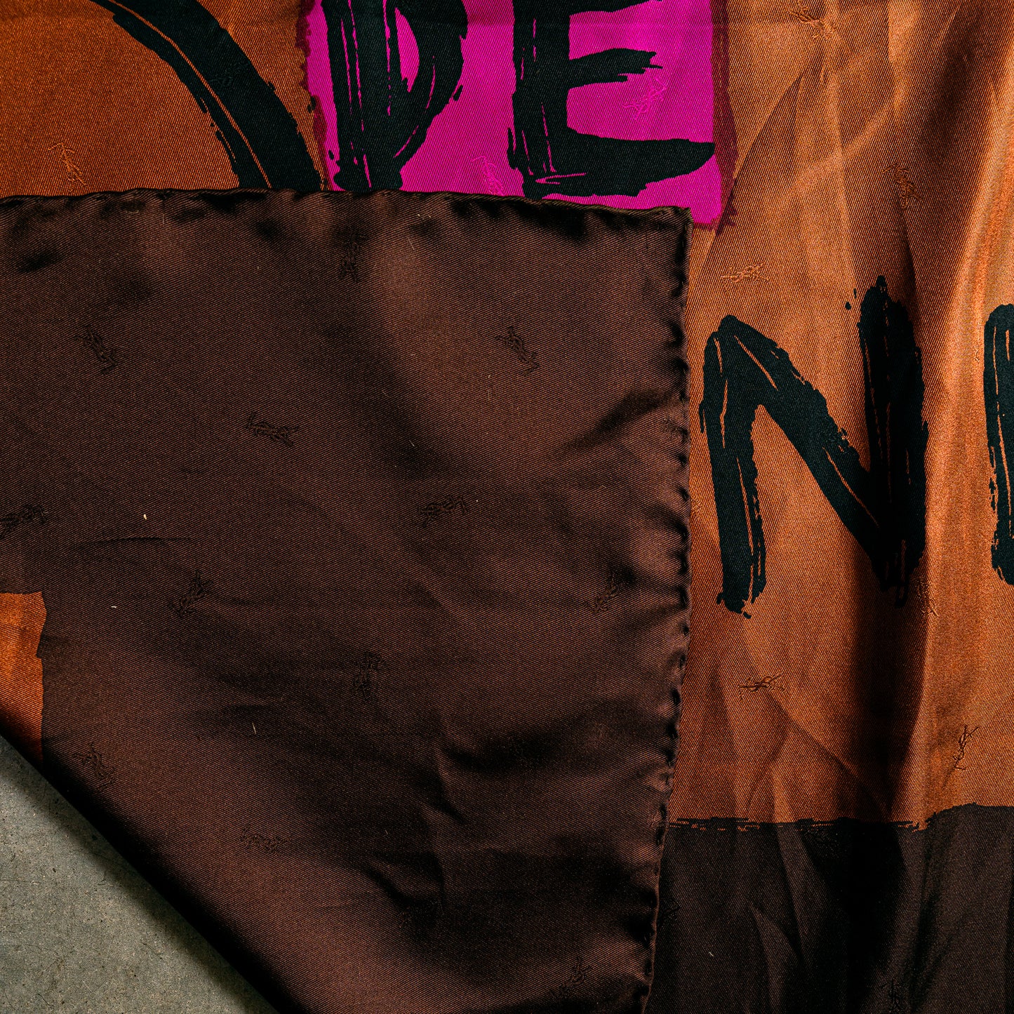 90s Silk YVES SAINT LAURENT SCARF